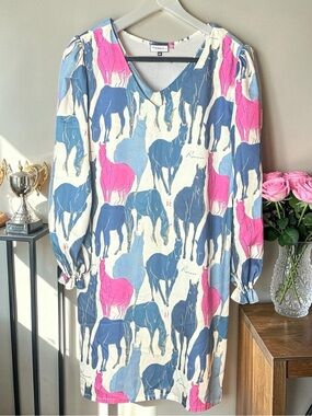 Ronner Equestrian Print Dress Size XL